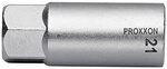 Proxxon 23444 Z&uuml;ndkerzen Nuss mit TPR Einlage 21mm Antrieb 12,5mm (1/2")