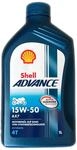Shell 1504001 Motor&ouml;l Advance 4T AX7 15W-50, 1 L, 22.10x11.70x22.10
