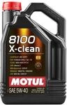Motul 102051 8100 x-clean 5W40, 5 Liter, BLACK