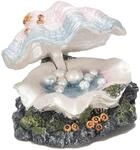 Europet Bernina 234-108154 Action-Decor Muschel mit Ausstr&ouml;mer 12.5 x 11.5 x 8 cm