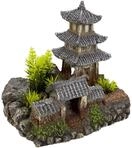 Nobby Aqua Ornaments ASIATISCHER Tempel mit Pflanzen, 18,5 x 14,2 x 17 cm, 1 St&uuml;ck