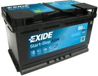 Exide EK800 AGM Starter-Batterie Start-Stop 12V 80Ah 800A