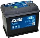 EXIDE EB620 Excell Autobaterie/Starterbatterie 62Ah 12V 540A B13 DIN/ISO L2