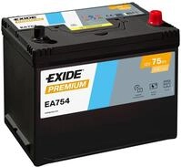 BATER&Iacute;A 12V/75AH - 630 CCA - SERIE EXIDE PREMIUM EA754