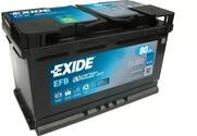 EXIDE EL800 EFB Starterbatterie 80Ah 12V 800A EFB DIN/ISO L4 Kompatibel mit VW