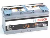 Bosch S5A15 - Autobatterie - 105A/h - 950A - AGM-Technologie - angepasst für