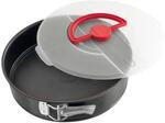 Dr. Oetker Bake & Go Springform mit Haube &ndash; &Oslash; 26 cm, Rundes Backblech mit