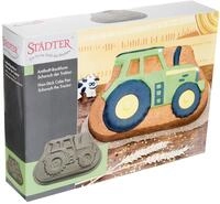 St&auml;dter Motivbackform Schorsch der Traktor, Antihaftbeschichtung | 29,5 &times; 18...