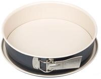 Zenker Springform mit Flachboden &Oslash; 26 cm Cr&egrave;me Noir &ndash; Hochwertige Backform mit