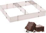 Westmark Kuchen-/Pizzarahmen, Backrahmen mit Teiler, L&auml;nge und Breite...