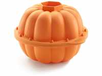 Lékué 3D-Kürbisform Halloween, Silikon, orange, 15x17cm diametro