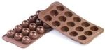 silikomart | SCG03 Silikonform f&uuml;r IMPERIAL Pralinen, Antihaft, 15 Pralinen, Packung