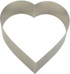 St&auml;dter Backrand Herz, &oslash; 26 cm, Edelstahl - Rostfrei, Profi-Qualit&auml;t, ideal f&uuml;r