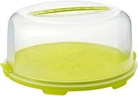 Rotho Fresh hoher Tortendeckel mit Haube und Tragegriff, Kunststoff (PP) BPA-frei,