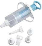 Zenker 42803 Garnierspritze Patisserie mit 6 T&uuml;llen, Patisserie, Blau