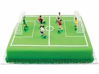 PME FS009 Fußball Topper für Kuchen und Cupcakes 9er Set, Kunststoff, Multicolored,
