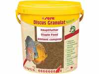 sera Discus Granulat Nature 10 L (4,2 kg) - Hauptfutter für alle Diskusfische,