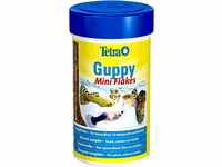 Tetra Guppy Mini Flakes Fischfutter - ausgewogenes, nährstoffreiches Flockenfutter