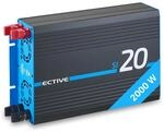 ECTIVE Wechselrichter 12V auf 230V SI20-2000W Reine Sinuswelle 