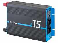ECTIVE Reiner Sinsus Wechselrichter SI15-1500W, 12V auf 230V, USB,...
