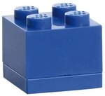 Room Copenhagen LEGO Mini Box 4 Kn&ouml;pfe Blau - Kleine Aufbewahrungsbox f&uuml;r Snacks,