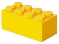 LEGO Mini-Box, 8 Noppen, Lunchbox-Einsatz, Snackbox, gelb