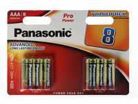 Panasonic Pro Power Alkali-Batterie, AAA Micro, 8er Pack, langanhaltende Energie für