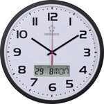 Renkforce HD-WRCL135 Funk Wanduhr 32 cm x 45 mm Schwarz