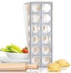 GEFU Ravioli- & Maultaschenbrett TASCA 3-tlg. | F&uuml;r 12 Teigtaschen gleichzeitig 