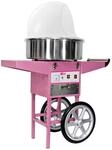 Royal Catering Professionelle Zuckerwattemaschine mit Wagen, Ablagen, Schublade...