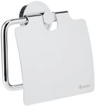 Smedbo Home Toilettenpapierhalter mit Deckel, Silber