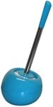Sanwood 6402421 Coppa WC-B&uuml;rstengarnitur, Keramik, Aquarius, 16 x 37 x 16 cm