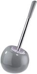 Sanwood 6402457 Coppa WC-B&uuml;rstengarnitur, Keramik, grau, 16 x 37 x 16 cm