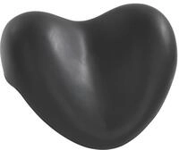 WENKO Kopf- und Nackenkissen Tropic Black, Polyurethan, 25 x 11 x 20.5 cm, Schwarz
