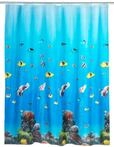 WENKO Duschvorhang Ocean - wasserdicht, pflegeleicht, Polyethylen-Vinylacetat, 180 x