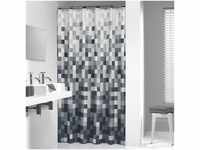Sealskin Textil Duschvorhang Pixel, schwarz/weiß, B x H: 180 cm x 200 cm