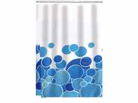 RIDDER Duschvorhang Textil Kani blau 180x200 cm