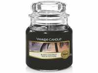 Yankee Candle Duftkerze im Glas (klein) | Black Coconut | Brenndauer bis zu 30