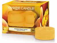 Yankee Candle Duft-Teelichter | Mango Peach Salsa | 12 Stück| Teelicht Kerzen...