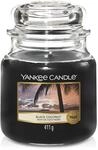 Yankee Candle Duftkerze im Glas (Mittelgro&szlig;) | Black Coconut | Brenndauer bis zu 75