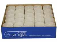 Wenzel-Kerzen 23-217-50-UK Nightlights in Kunststoffhülle bis zu 8 h...