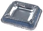 PAPSTAR Alu-Aschenbecher/14580 12,5x12,5cm silber Aluminium 70my Inh.10