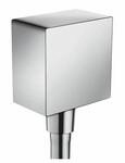 hansgrohe FixFit - eckiger Wandanschluss mit R&uuml;ckflussverhinderer,...