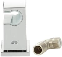GROHE Euphoria Cube - Wandanschlussbogen (1/2", mit Wandbrausehalter, langlebige