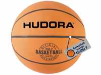 HUDORA Basketball Größe 7 orange, unaufgepumpt - Indoor & Outdoor Gummi-Basketball