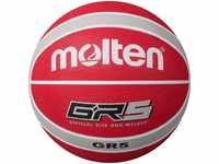 Molten Basketball aus Gummi, offizielles Lizenzprodukt, Größe 5, Rot/silberfarben