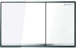 Geberit 115081SI1 Abdeckplatte OMEGA 60 115.081.SI.1 2-Mengensp&uuml;lung Glas weiss