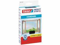 tesa Insect Stop STANDARD Fliegengitter für Fenster - Insektenschutz zuschneidbar -