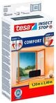 tesa INSECT STOP Klett Fliegengitter Premium - 120 cm x 240 cm Anthrazit