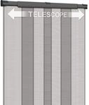 Schellenberg 50654 Fliegengittervorhang Balkont&uuml;r Insektenschutz Vorhang Telescope,